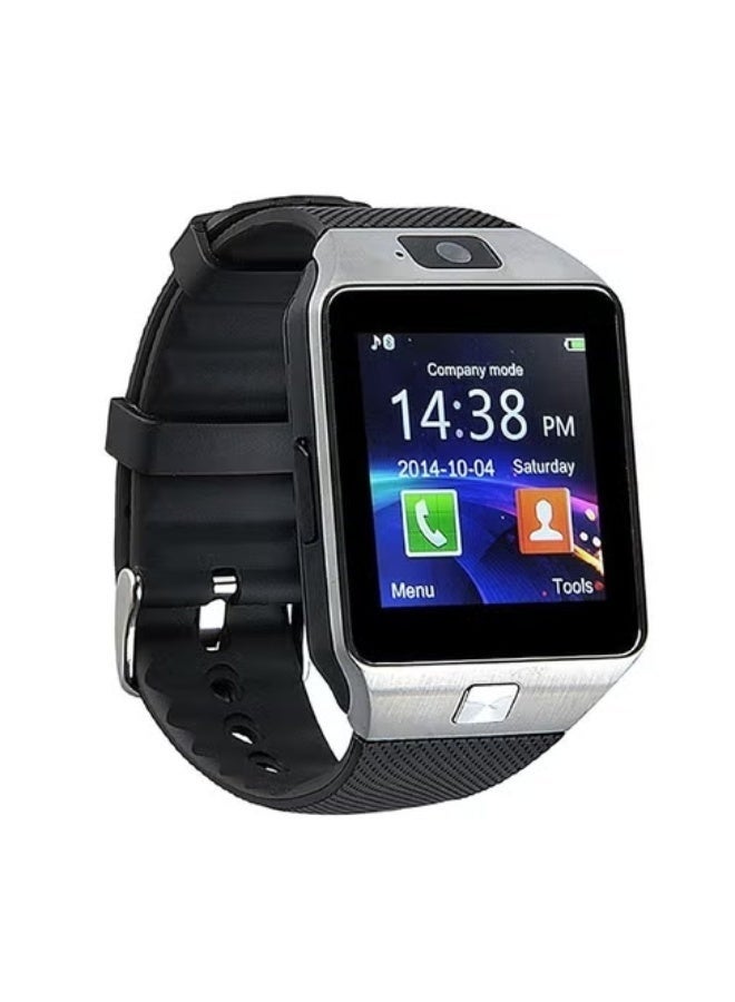 Smartbarry W007 Smartwatch with SIM Card Slot – Bluetooth Smartwatch Phone with Camera, Pedometer, Sleep & Heart Rate Monitor – Android Compatible, Fitness Tracker, Black - Image 1